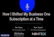 How I shifted My Business One Subscription At A Time (Subscribed13)