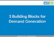 3 Building Blocks for Accelerating Demand Generation