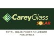 Solar Power Solutions for Africa