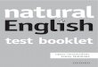 Natural english test booklet
