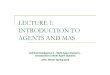 Introduction to agents and multi-agent systems