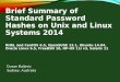 Brief summary-standard-password-hashes-Aix-FreeBSD-Linux-Solaris-HP-UX-May-2014-by-Dusan-Baljevic