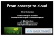 From concept to cloud (cf opentour india)