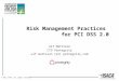 Risk Management Practices for PCI DSS 2.0