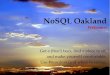 NoSQL Oakland