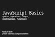 node.js workshop- JavaScript Basics