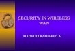 SECURITY IN WIRELESS WAN MADHURI RAMBHATLA