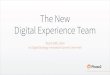 The New Experience Team