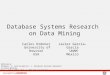 Database Systems Research on Data Mining