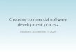 Development Process For Commercial Software Development