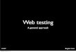 [CLIW] Web testing