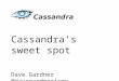 Cassandra's Sweet Spot - an introduction to Apache Cassandra