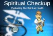 Spiritual Checkup