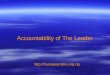 Accountablity of a Leader