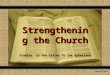 Strengthening The Church   Ephesians 1