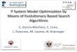 P Systems Model Optimisation by Means of Evolutionary Based Search Algorithms