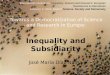 J.M. Díaz Nafría (2014): Inequality and subsidiarity