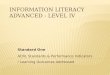 Information Literacy Standard 1 Level 4