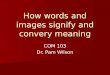 How words and images signify