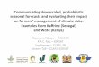 Climate Services: Empowering Farmers to confront climate risks at village-level