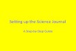 2013 Setting Up The Science Journal