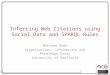 Inferring Web Citations using Social Data and SPARQL Rules