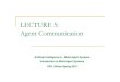 Lecture 5 - Agent communication