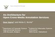 An Architecture for Open Cross-Media Annotation Services
