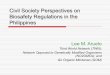 Civil society perspectives on biosafety regulation in the Philippines