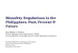 Biosafety regulation in the Philippines: past present & future