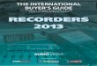 Audio media recorders guide 2013