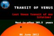 Transit of Venus 2012_SPACE