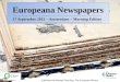 Europeana Newspaper - Alastair Dunning, Programme Manager at The European Library