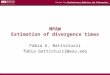 Estimation of divergence times