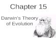 Biology - Chp 15 - Darwins Theory Of Evolution - PowerPoint