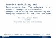 Service Modelling and Representation Techniques  - a holistic Enterprise Architecture perspective on using and influencing the emerging standards of VDM, USDL and SoaML