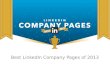Best LinkedIn Company Pages of 2013