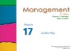 Chap 17 leadership management by robbins & coulter 8 e