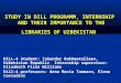 DILL Program, Internships & Libraries of Uzbekistan
