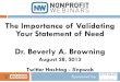 The Importance of Validating Your Statement of Need