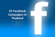 The Most Recent Social Media Campaigns from Thailand