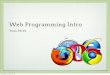 Web Programming Intro