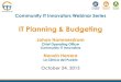Community IT Innovators - IT Planning & Budgeting 102413