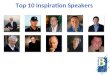 Top 10 Inspiration Speakers