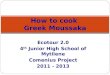 How to cook Greek Moussaka