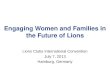 Engaging Women & Families in the Future of Lions
