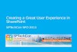 Creating a Great User Experience in SharePoint by Marc Anderson - SPTechCon