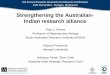 Paul Verma, Australia India Taskforce on Science Technology Innovation: Strengthening the Australian-Indian research alliance