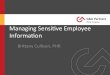 Webinar managing highly sensitive employee information