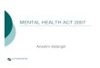 Mental health act 2007
